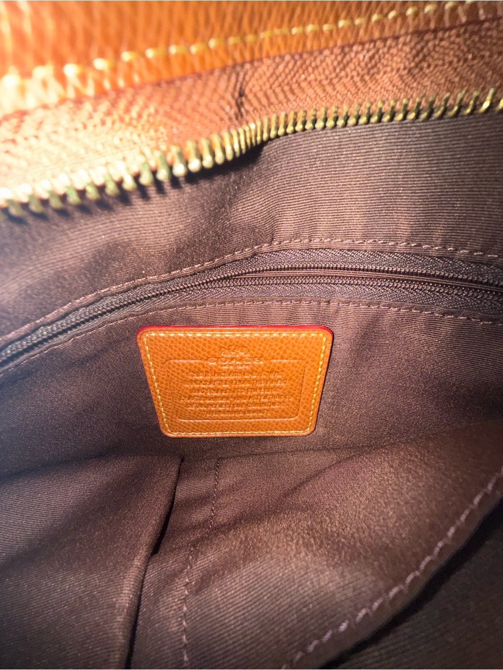 Coach Brown & Tan Signature Crossbody - Picture 3 of 4
